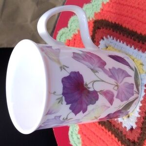 Roy Kirkham England Countryside Purple Floral Bone China Mug